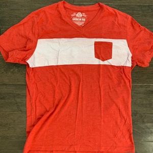 MENS RED AMERICAN RAG CIE TEE NEVER WORN!